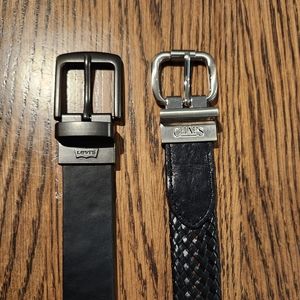 Chaps + Levi's Boys Reversible Belts | Black + Brown | Size L 30-32 Waist